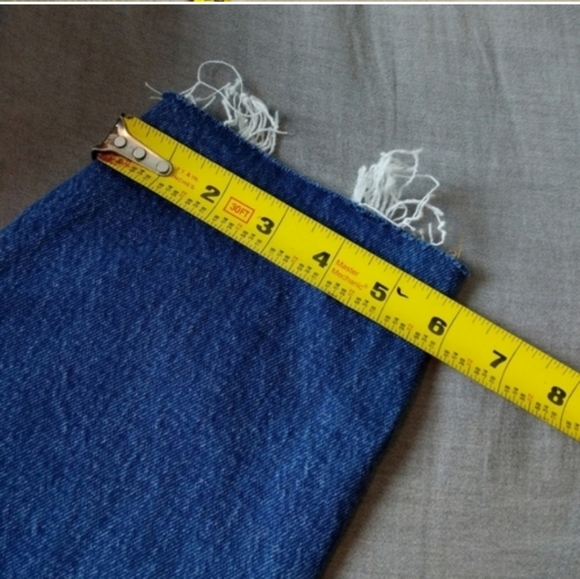 Levi's 501 Crop High Rise Jeans Charleston Fun Straight Leg - Picture 9 of 9